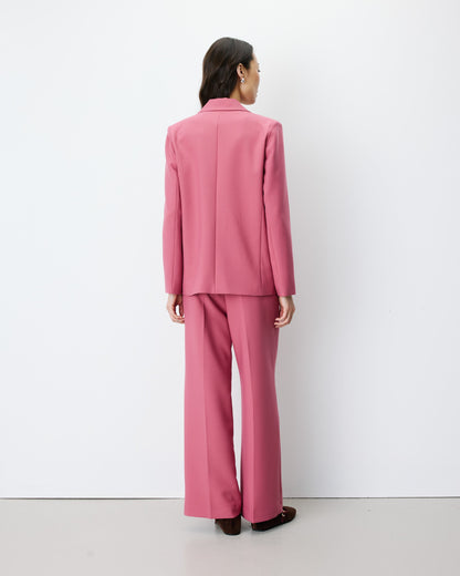 Blazer droit à boutonnage croisé blush Noix