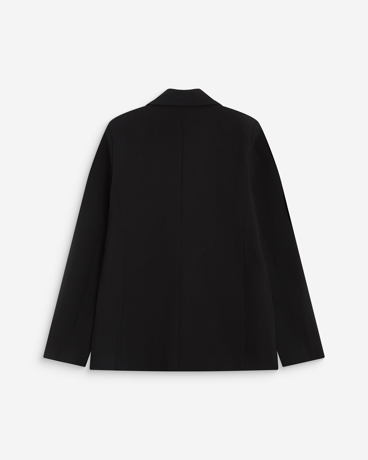 Blazer droit à boutonnage croisé noir Noix