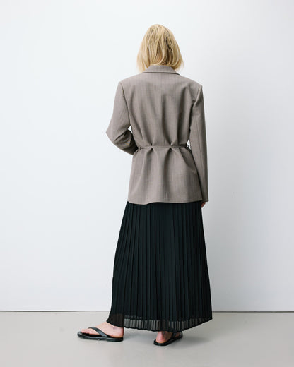Blazer droit rayé cintré à la taille rayure Acario