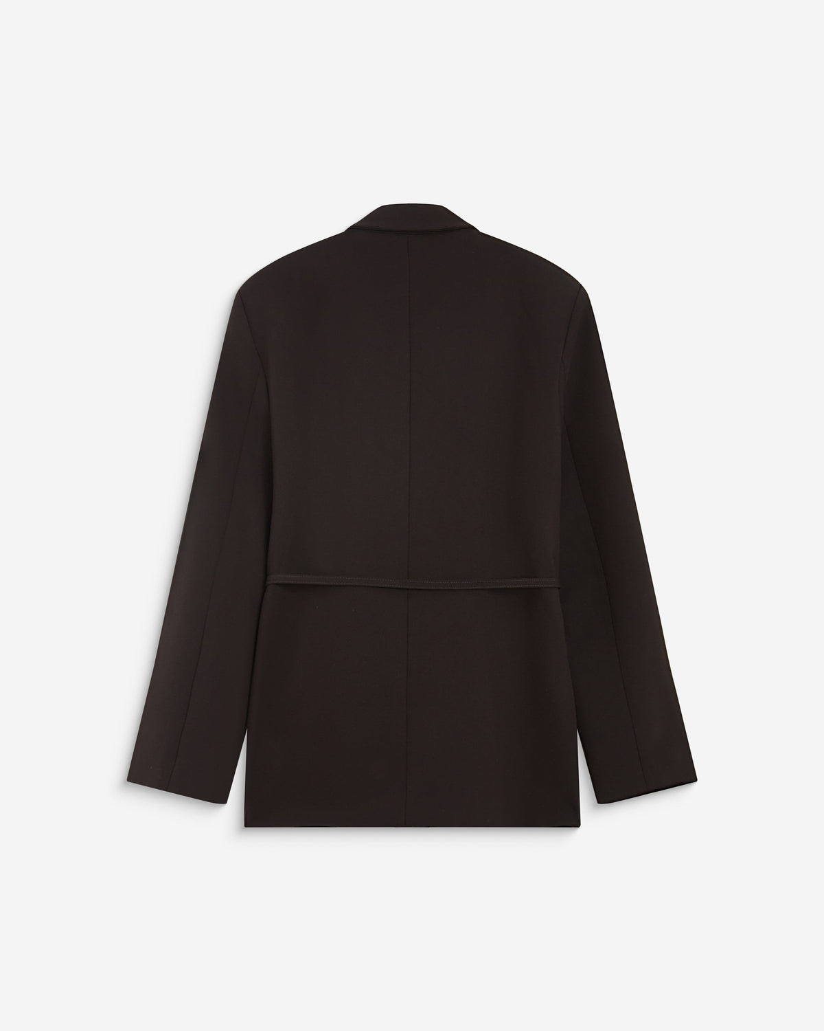Blazer droit cintré à la taille chocolat Acario