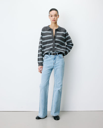 Jean flare délavé taille mi haute skyblue Joseph