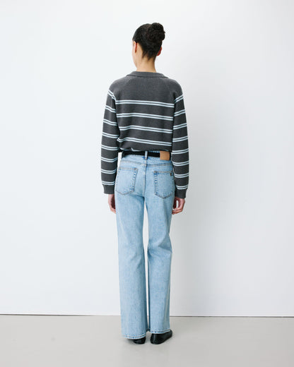 Jean flare délavé taille mi haute skyblue Joseph