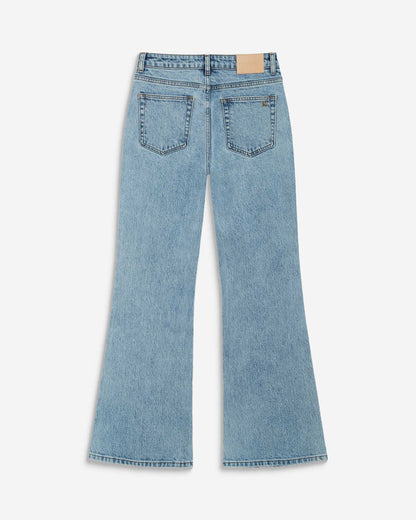 Jean flare délavé taille mi haute skyblue Joseph