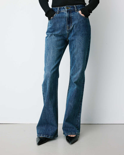 Jean flare délavé taille mi haute vintageblue Joseph