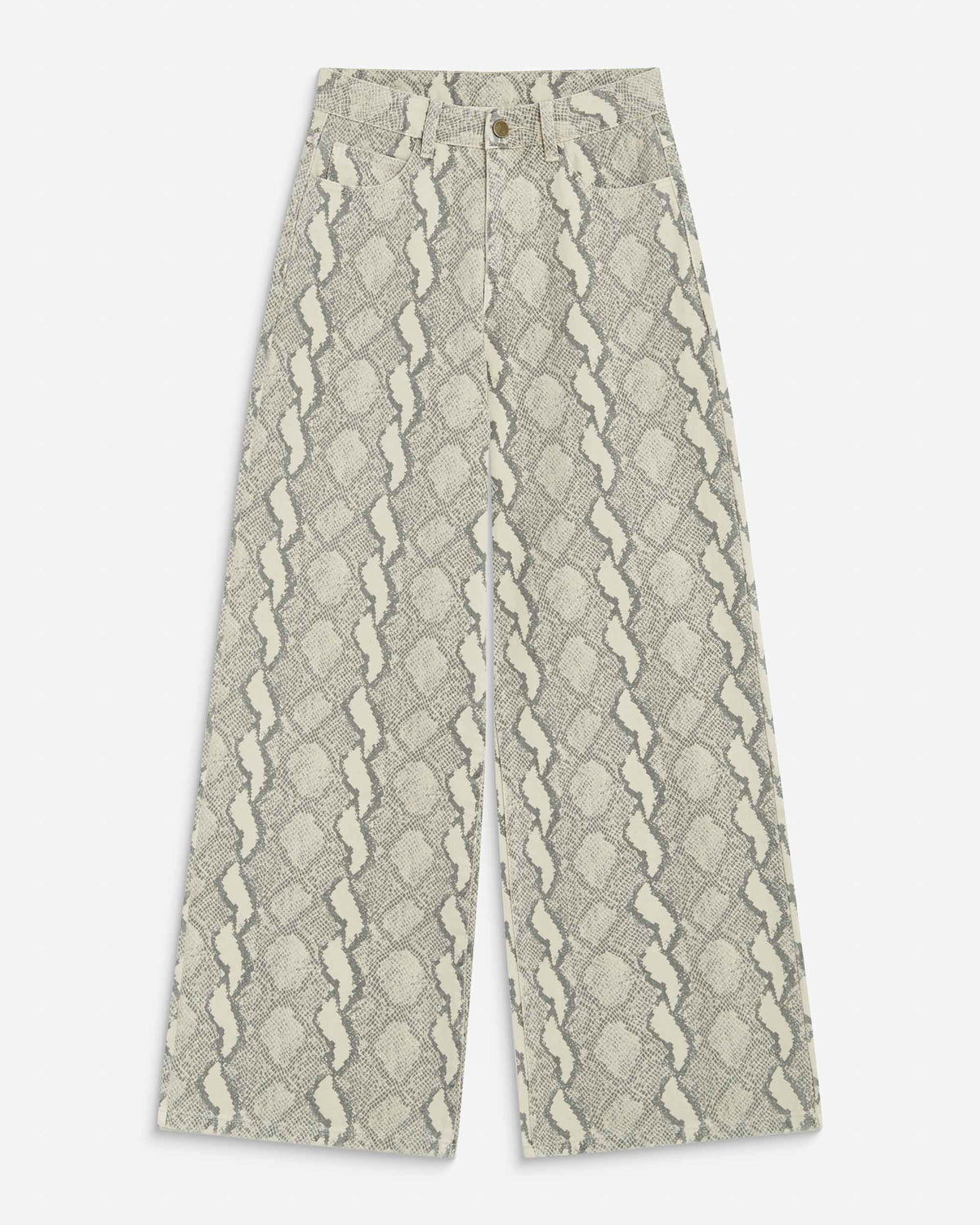 Jean taille haute loose imprimé python Socca