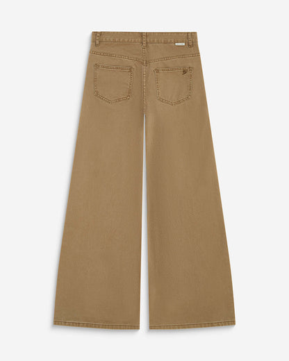 Jean jambe large poches tressées mocha Julian