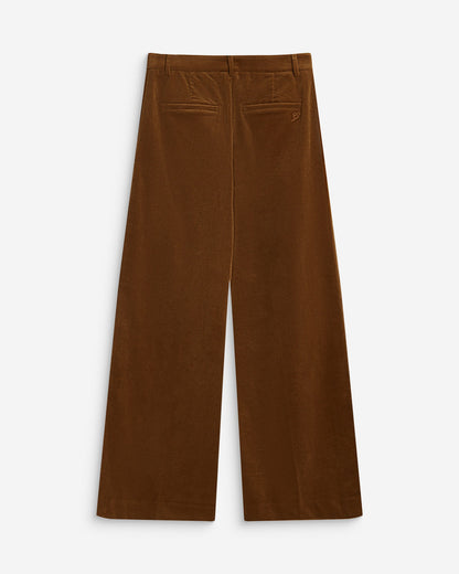Pantalon oversize velours côtelé coffee Abriel