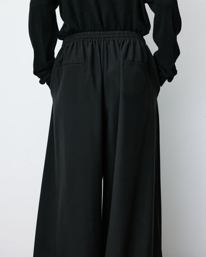 Pantalon ballon taille haute ajustable noir Aniel