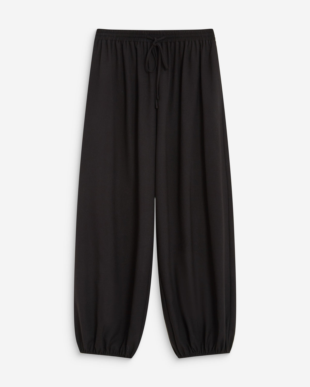 Pantalon ballon taille haute ajustable noir Aniel
