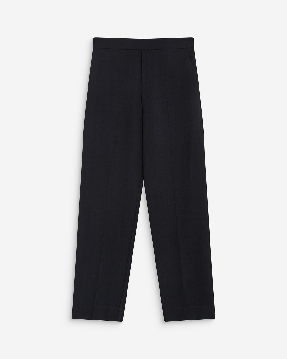 Pantalon cigarette court taille haute marine Armstrong