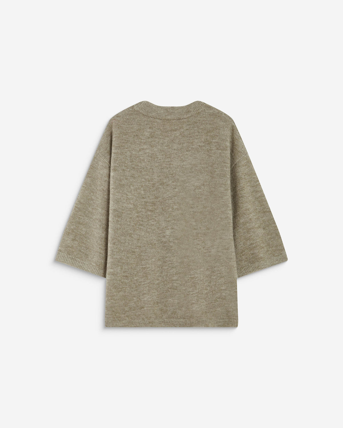 Pull oversize manches 3/4 col rond grege Asher