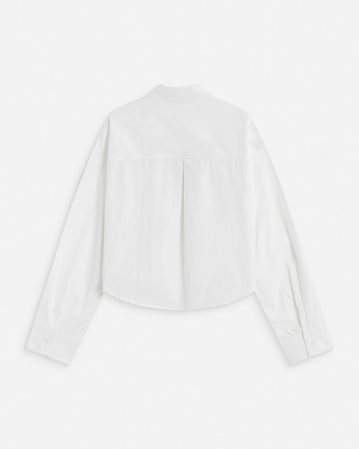 Chemise courte oversize en coton ivoire Azelle