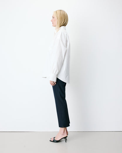 Chemise oversize en coton ivoire Armelle