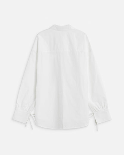 Chemise oversize en coton ivoire Armelle