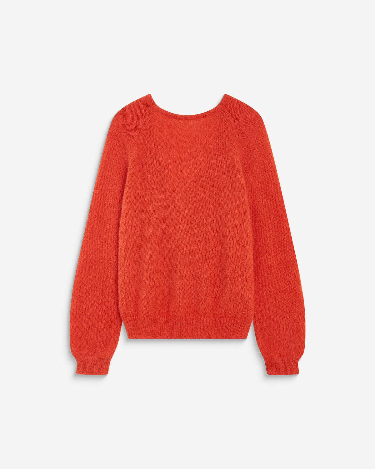 Pull ample en maille dos nu croisé sanguine Anthemis