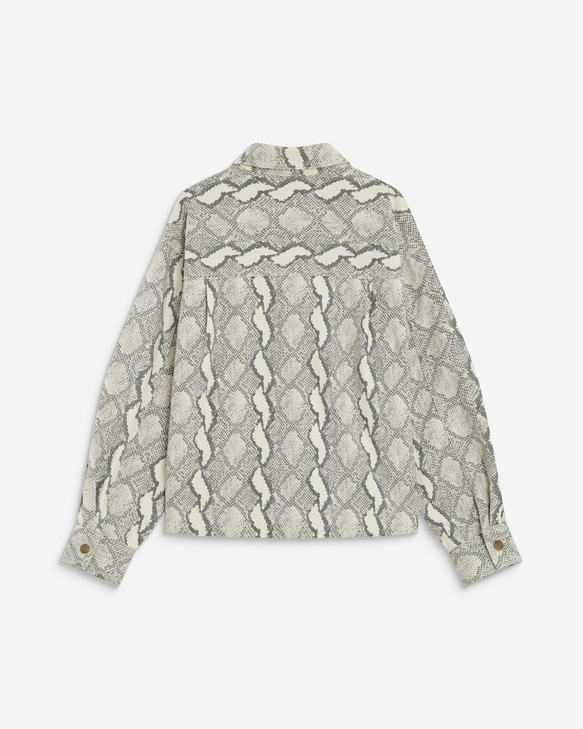 Chemise en denim à motif python Adriana