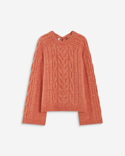 Pull torsadé à nouer au dos peche Arcelin