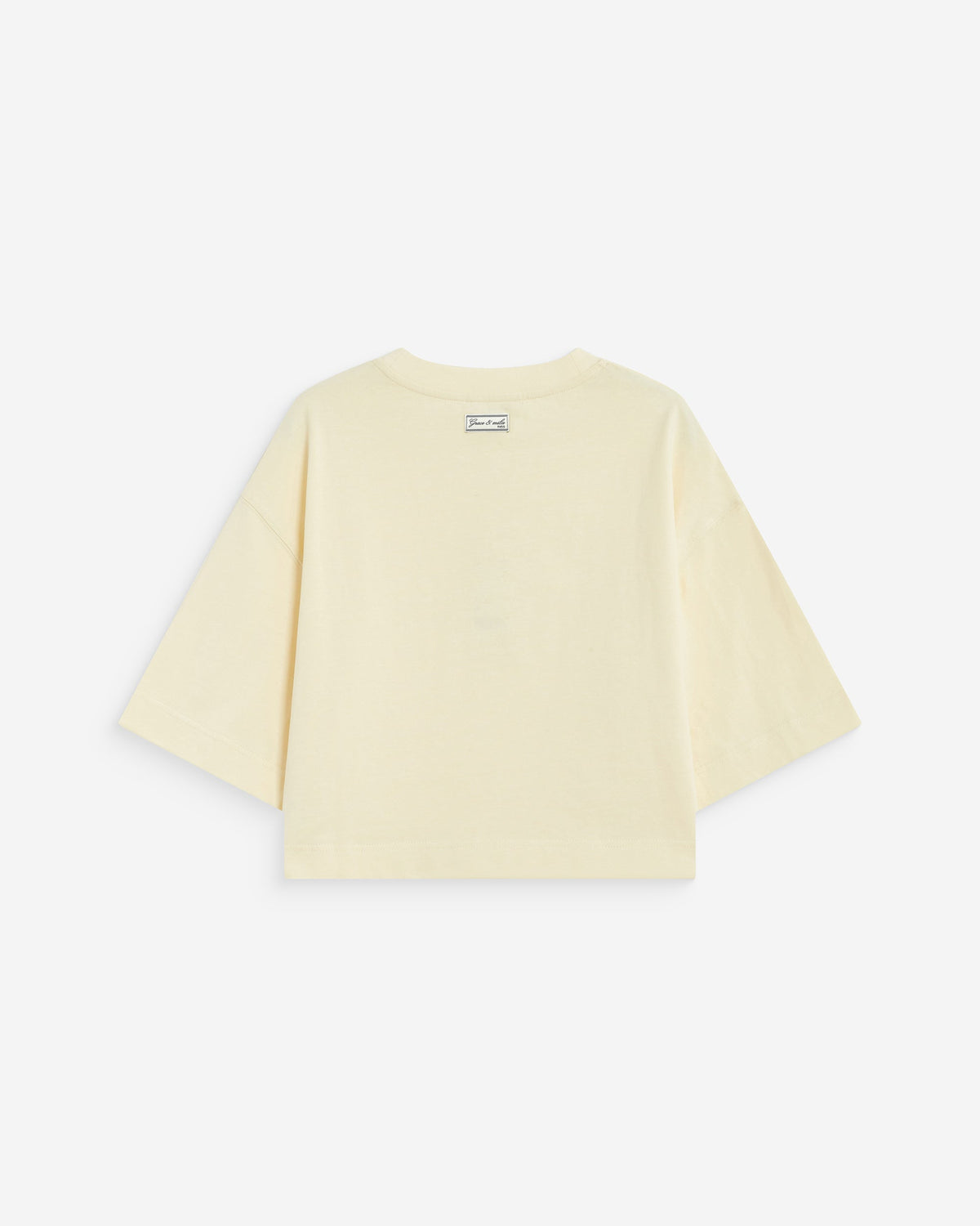 T-shirt oversize court en coton vanille Arvel