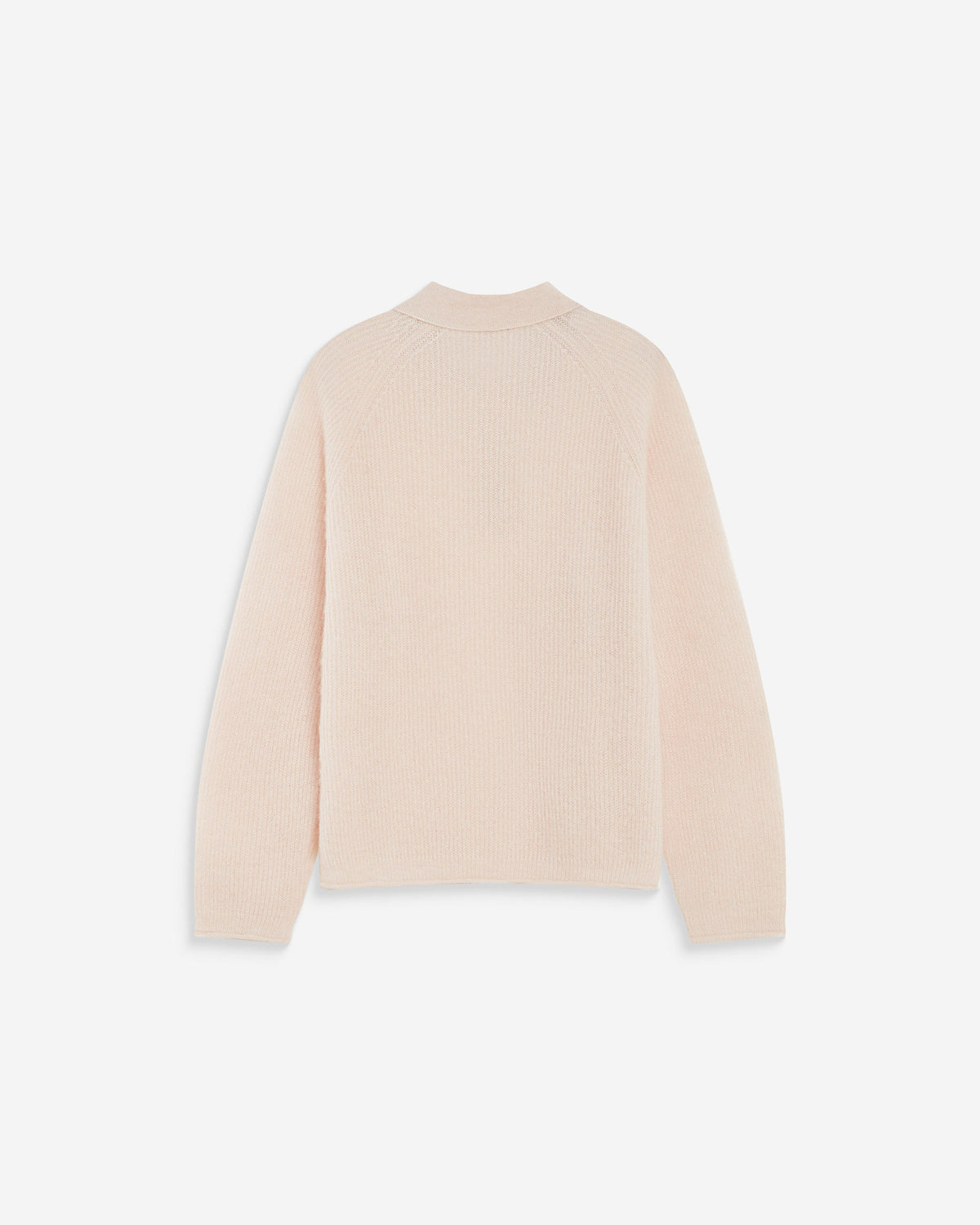 Pull polo en maille texturée boutonné nude Alevan