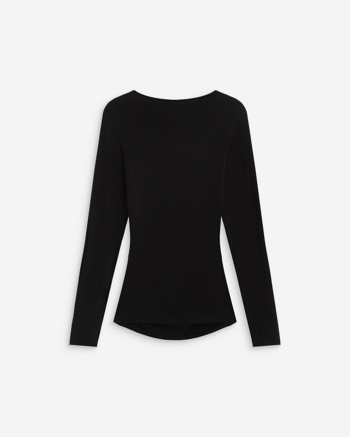 Top froncé col V croisé manches longues noir Azul