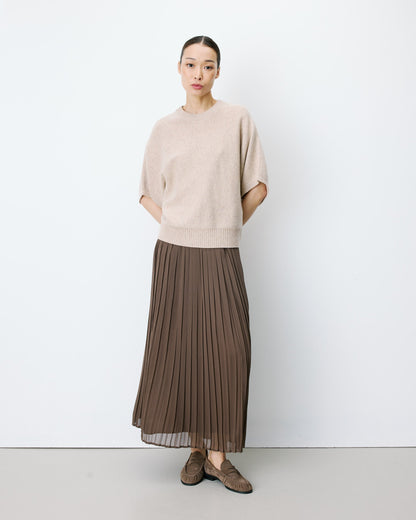Pull oversize manches kimono 3/4 beige Almus