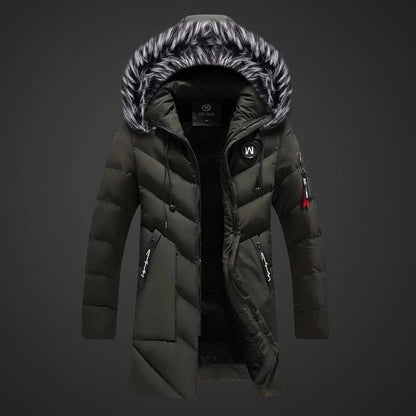 Theo | Veste d'Hiver Matelassée avec Capuche en Fausse Fourrure
