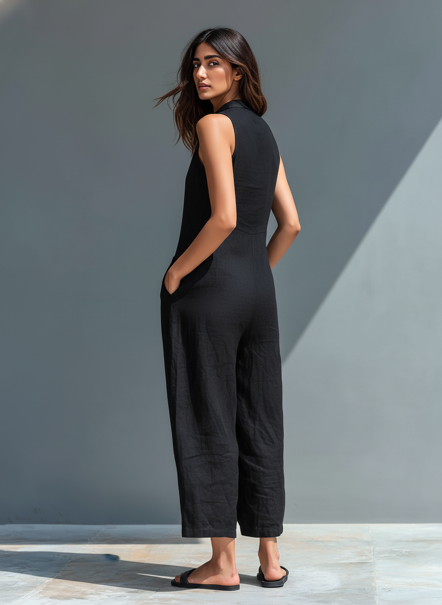 Brisa | Combinaison ample sans manches avec boutons sur le devant