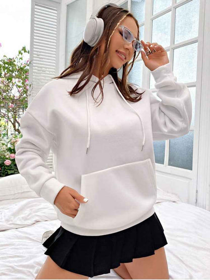 Céleste | Hoodie Femme à Capuche Imprimé “Love Yourself” Poches Kangourou