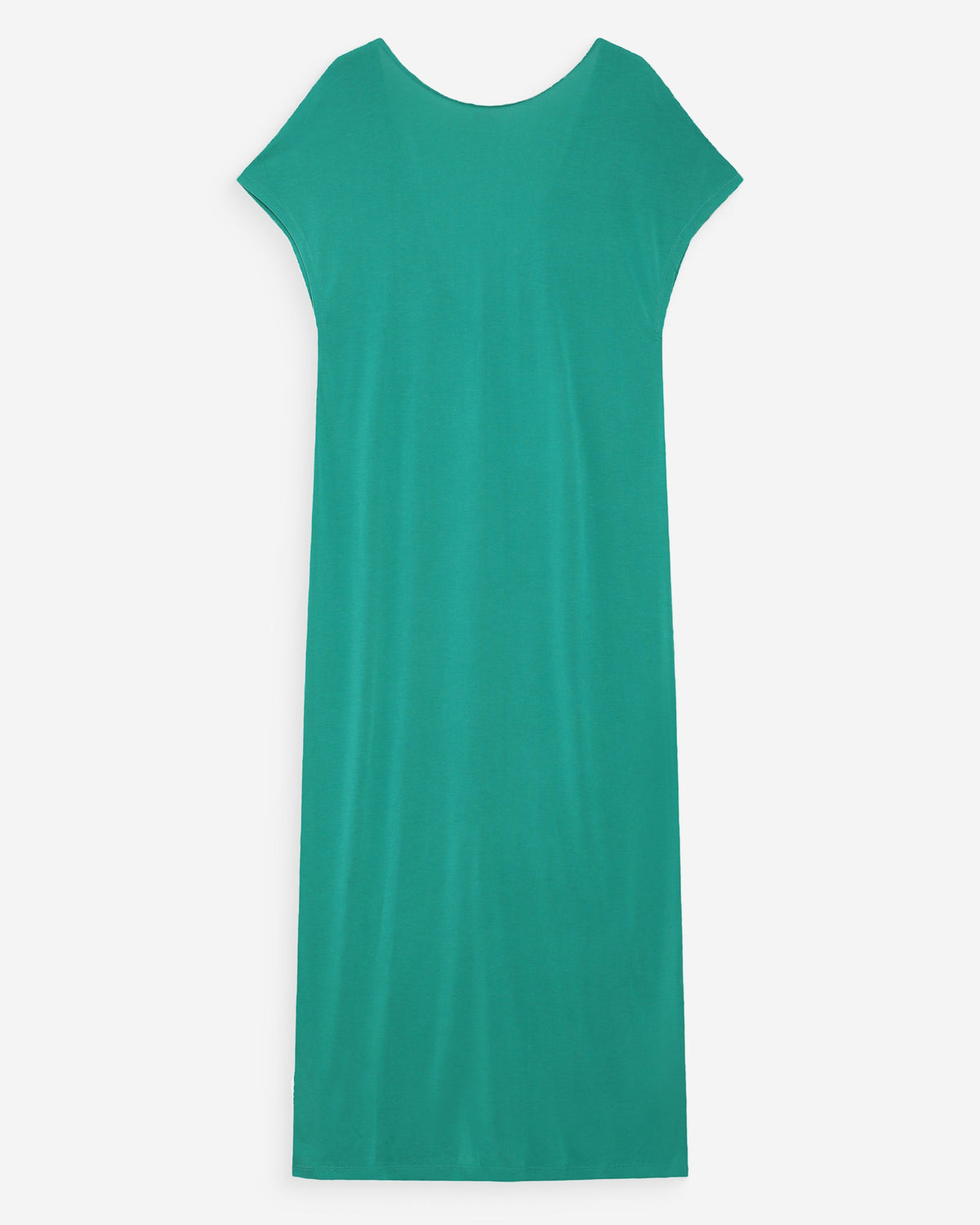 Robe longue légère en modal manches courtes vert Peace
