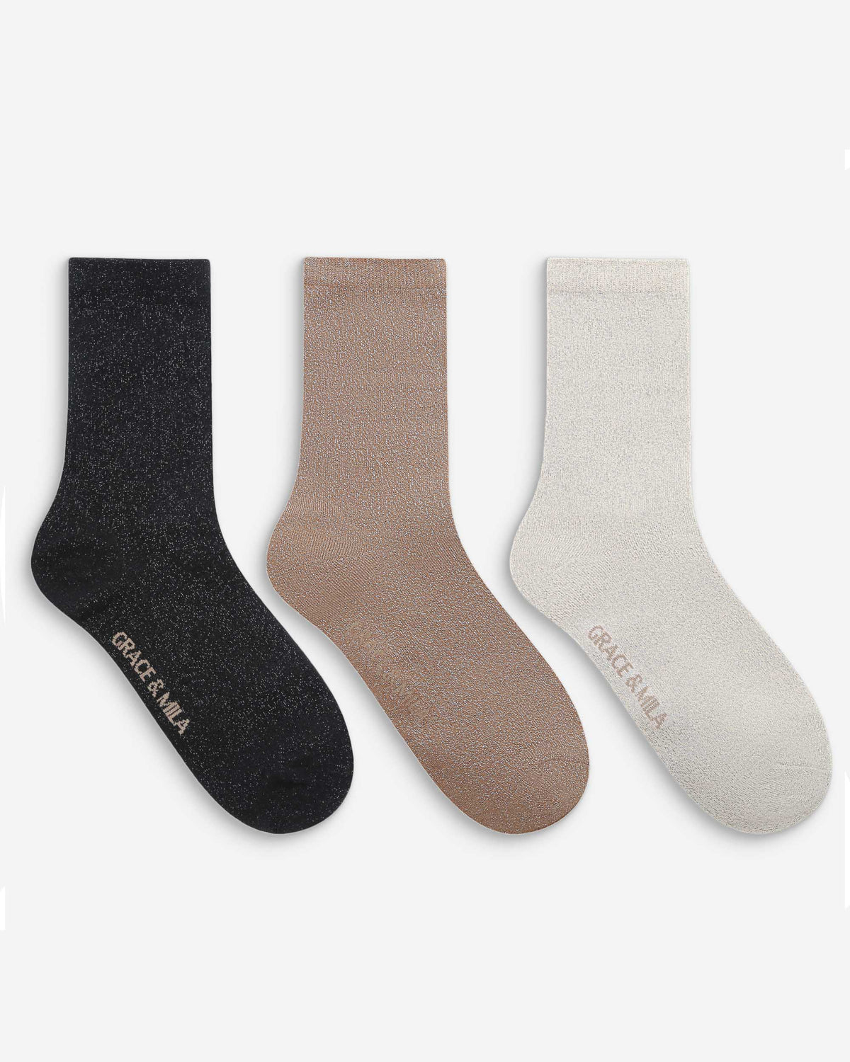 Chaussettes mi-hautes en coton pailletées multico Twinkle