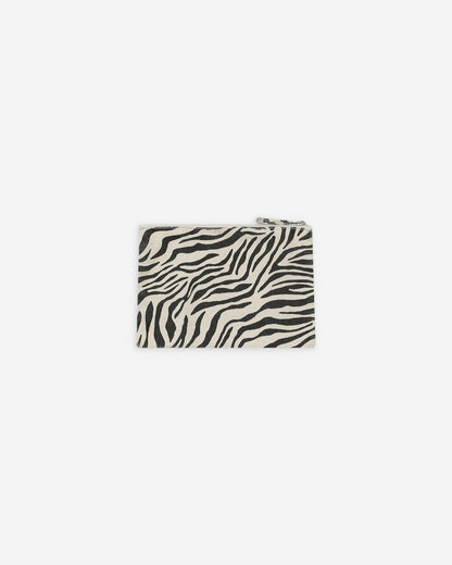 Pochette en denim zippée zebre Vivella