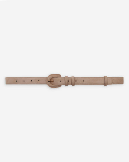 Ceinture en suède boucle assortie sable Scotland