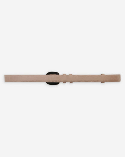 Ceinture en suède boucle assortie sable Scotland