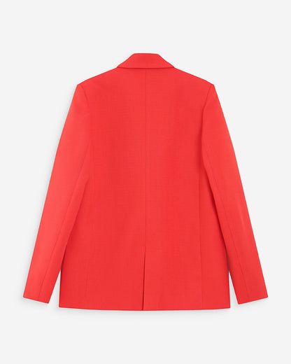 Veste tailleur à double boutonnage sanguine Parfaite