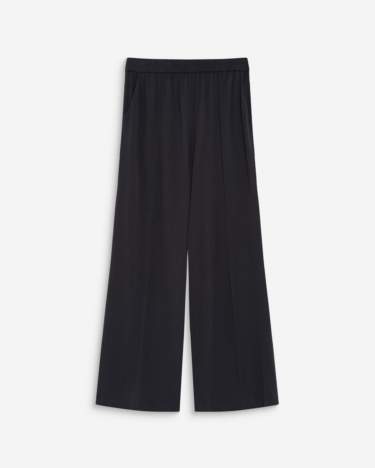 Pantalon en modal jambe large carbone Pax