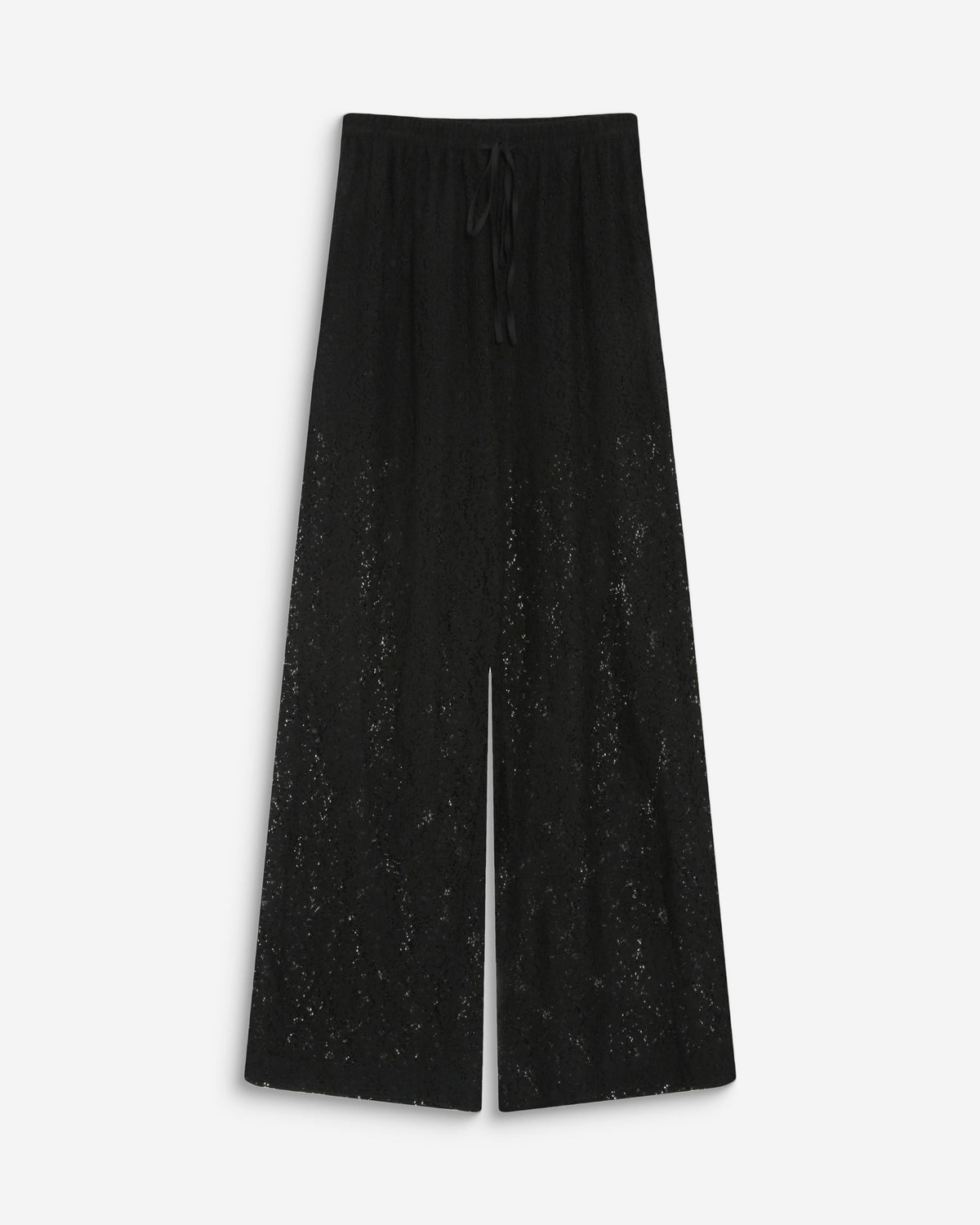 Pantalon en dentelle ample noir Vincent