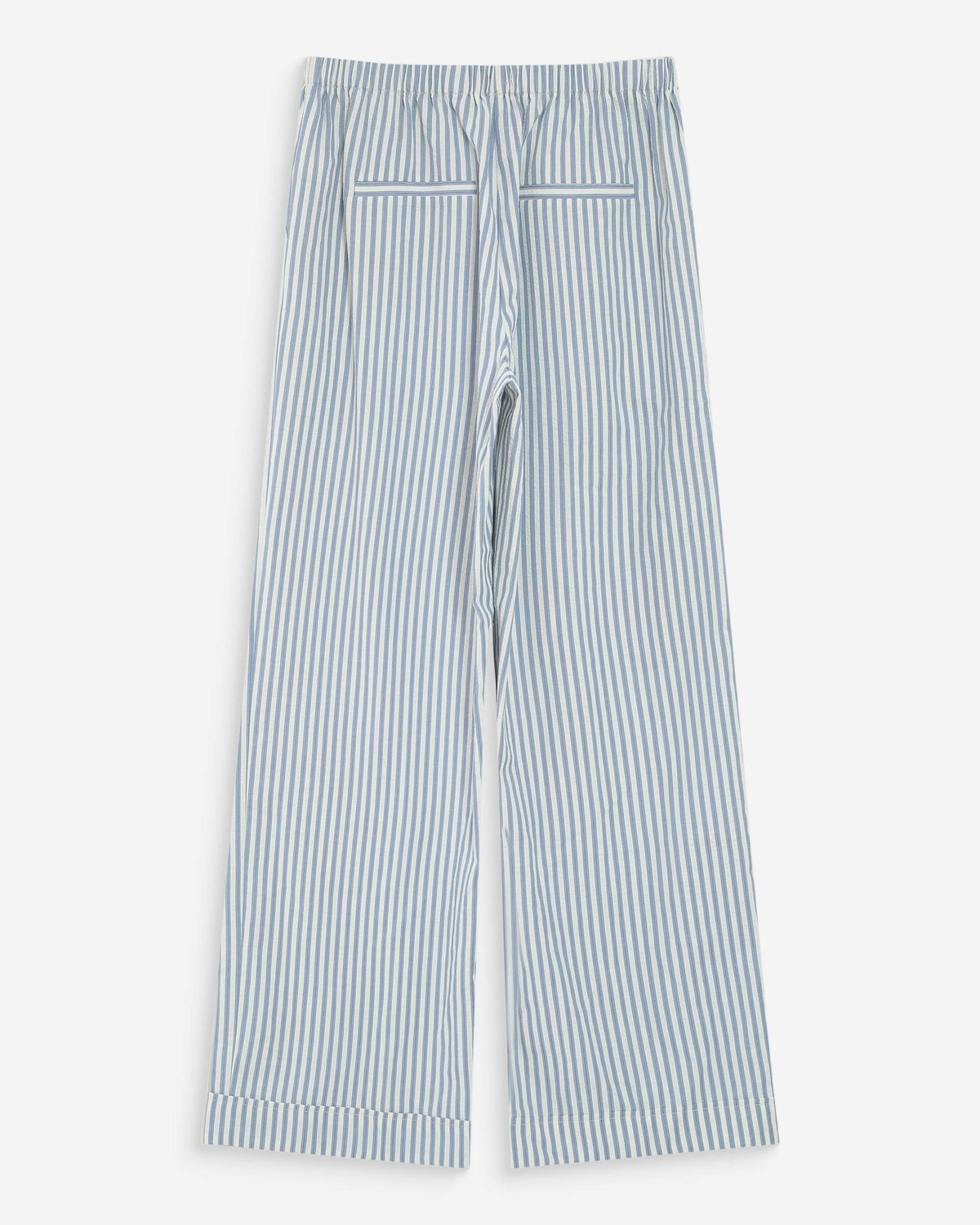 Pantalon à rayures large taille réglable à cordon bleuet Volute
