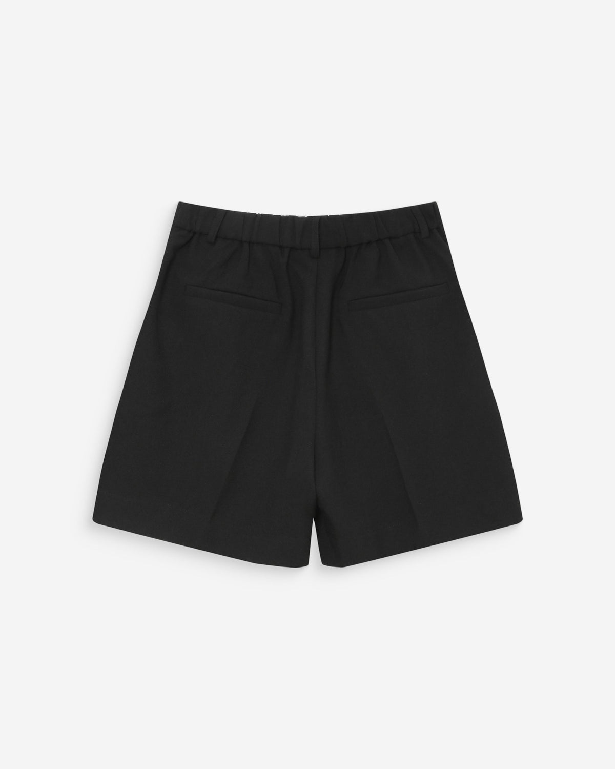 Short droit à plis taille mi-haute noir Vite