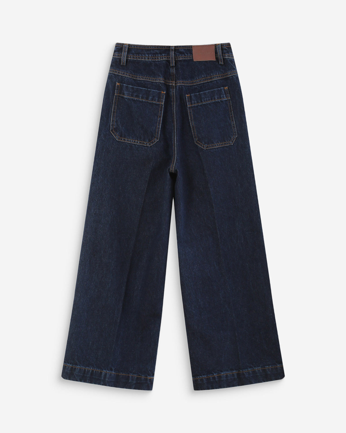 Jean loose 7/8e taille haute poches plaquées darkblue Joe
