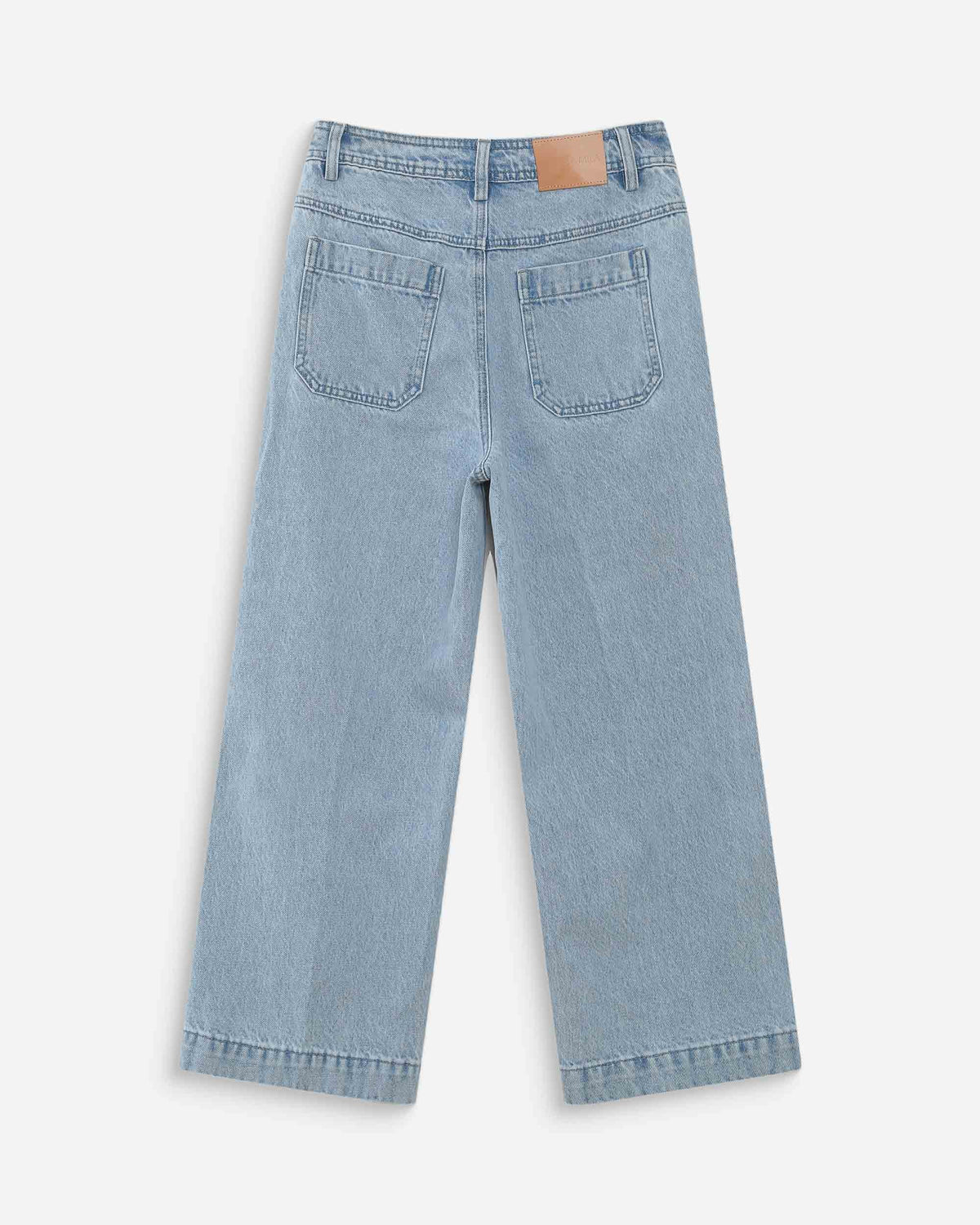 Jean loose 7/8e taille haute poches plaquées skyblue Joe
