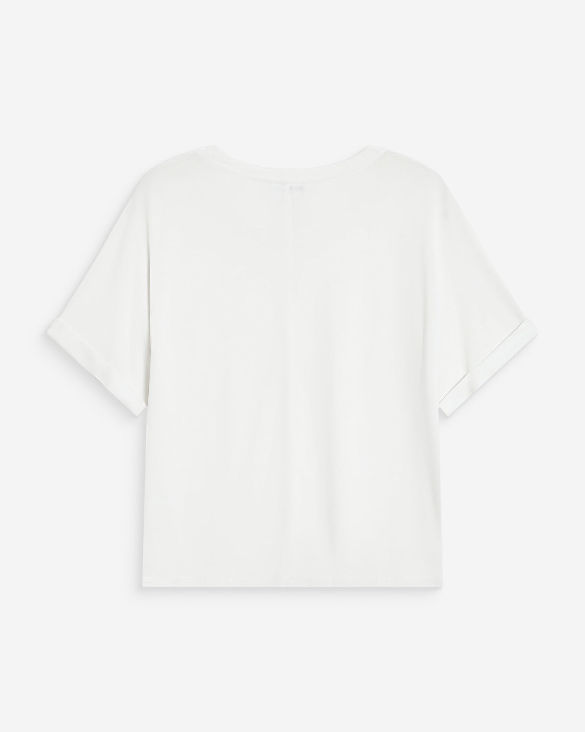 T-shirt oversize en modal col rond ivoire Parma
