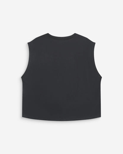 T-shirt large sans manches en modal carbone Rimbaud