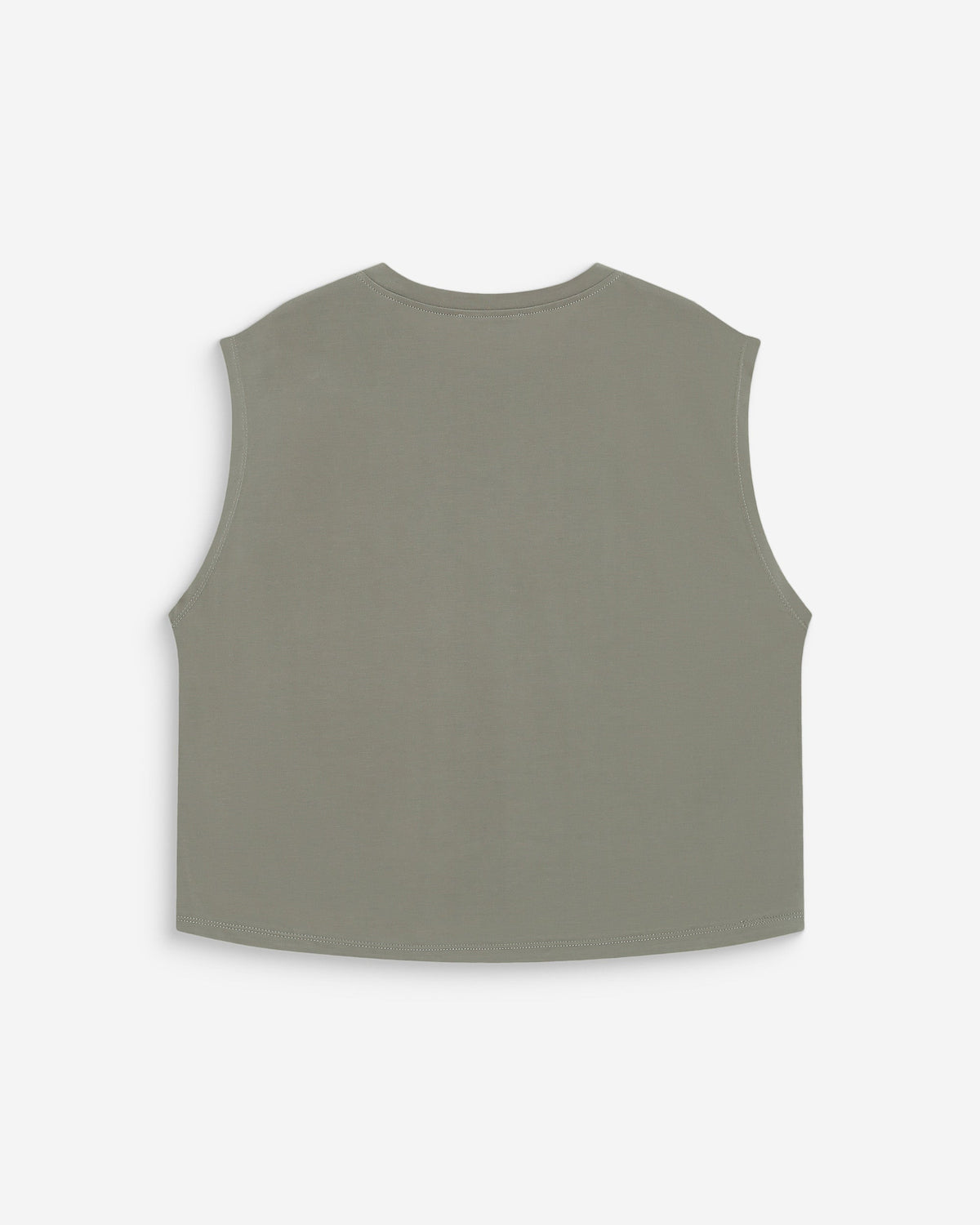 T-shirt large sans manches en modal kaki Rimbaud