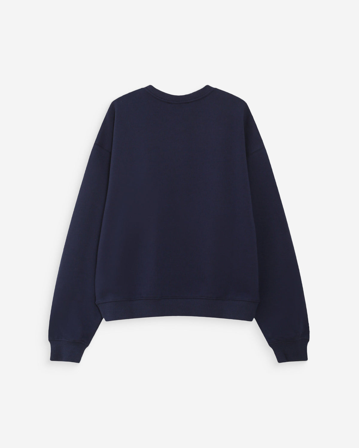 Pull oversize en coton à message brodé marine Valino
