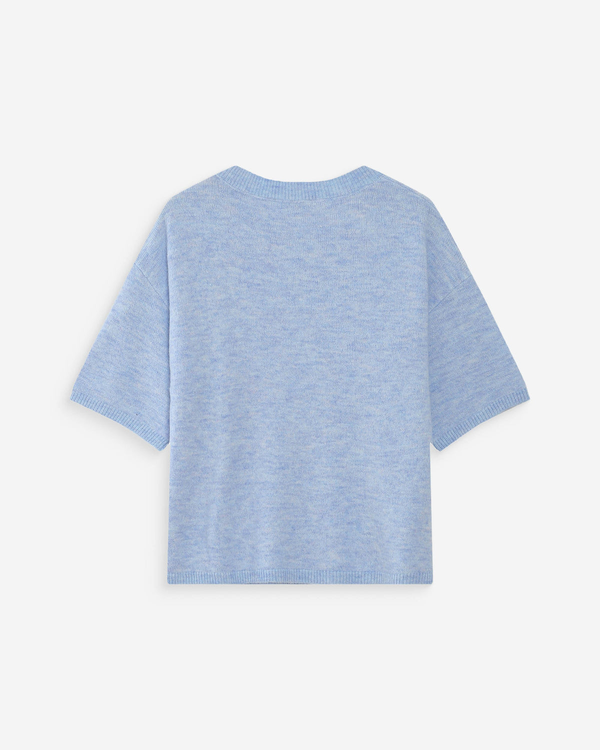 Pull oversize en laine col rond ciel Vamos