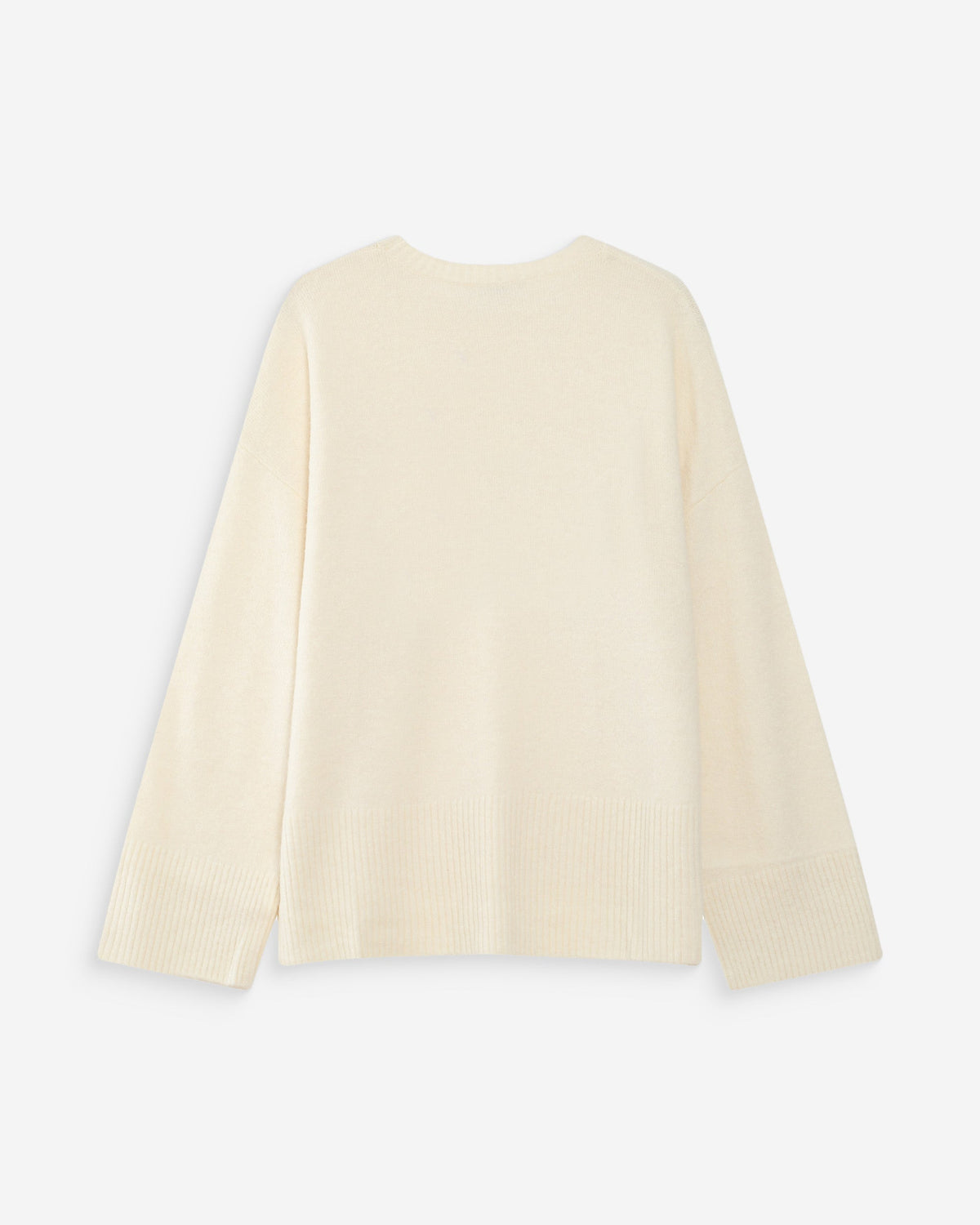 Pull oversize en maille à message brodé bleuet Viggo
