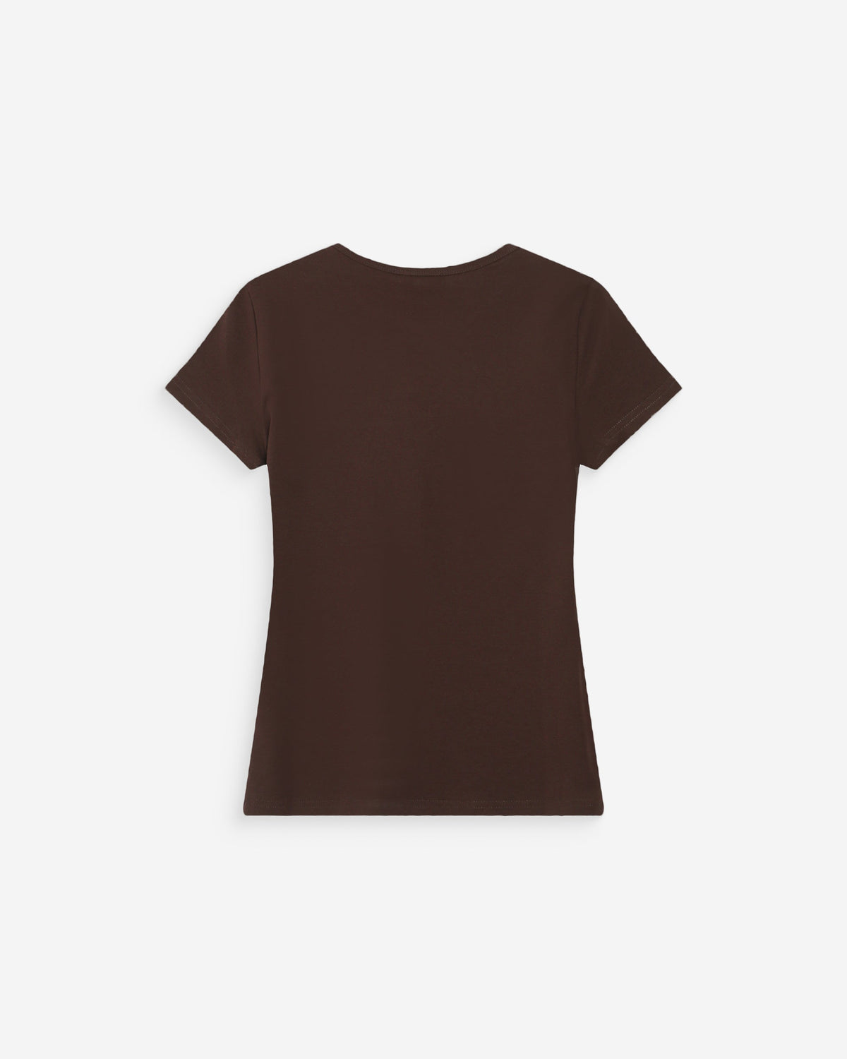 T-shirt ajusté en coton à imprimé velours chocolat Valerio