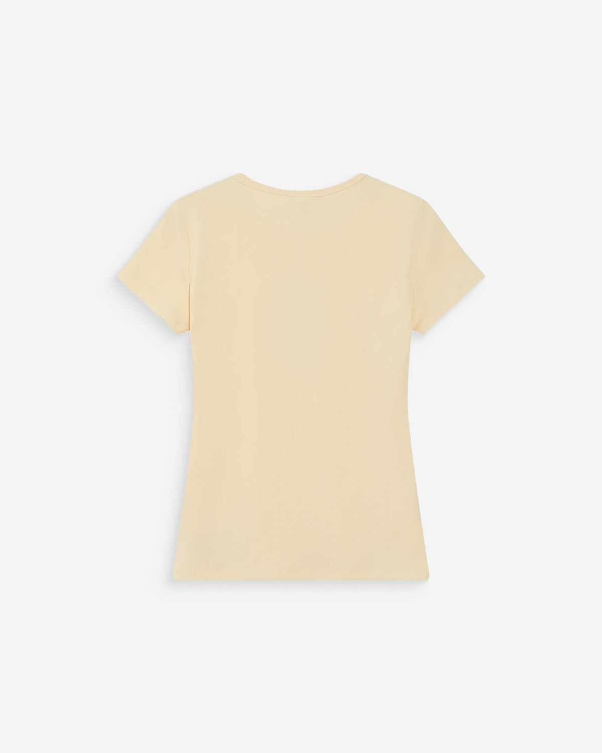 T-shirt ajusté en coton à imprimé velours vanille Valerio