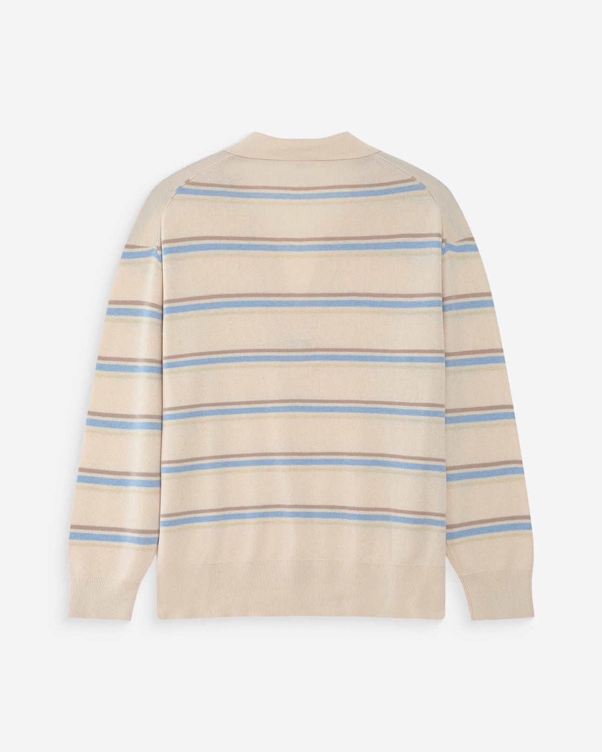 Pull oversize à col polo vanille Vaporetto
