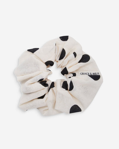 Set de chouchous en coton ecru Wilkins